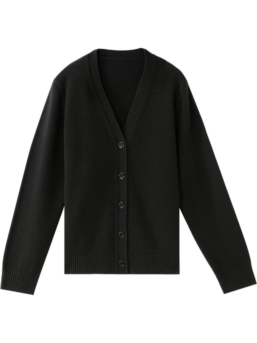 Cozy 100% Merino Wool Women's Cardigan, V-Neck, Shell Buttons, Stylish Sweater